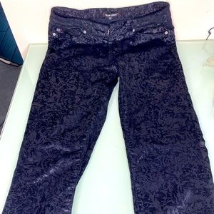 DEAR JOHN Velvet design pant - straight/ slightly skinny cut - size 26